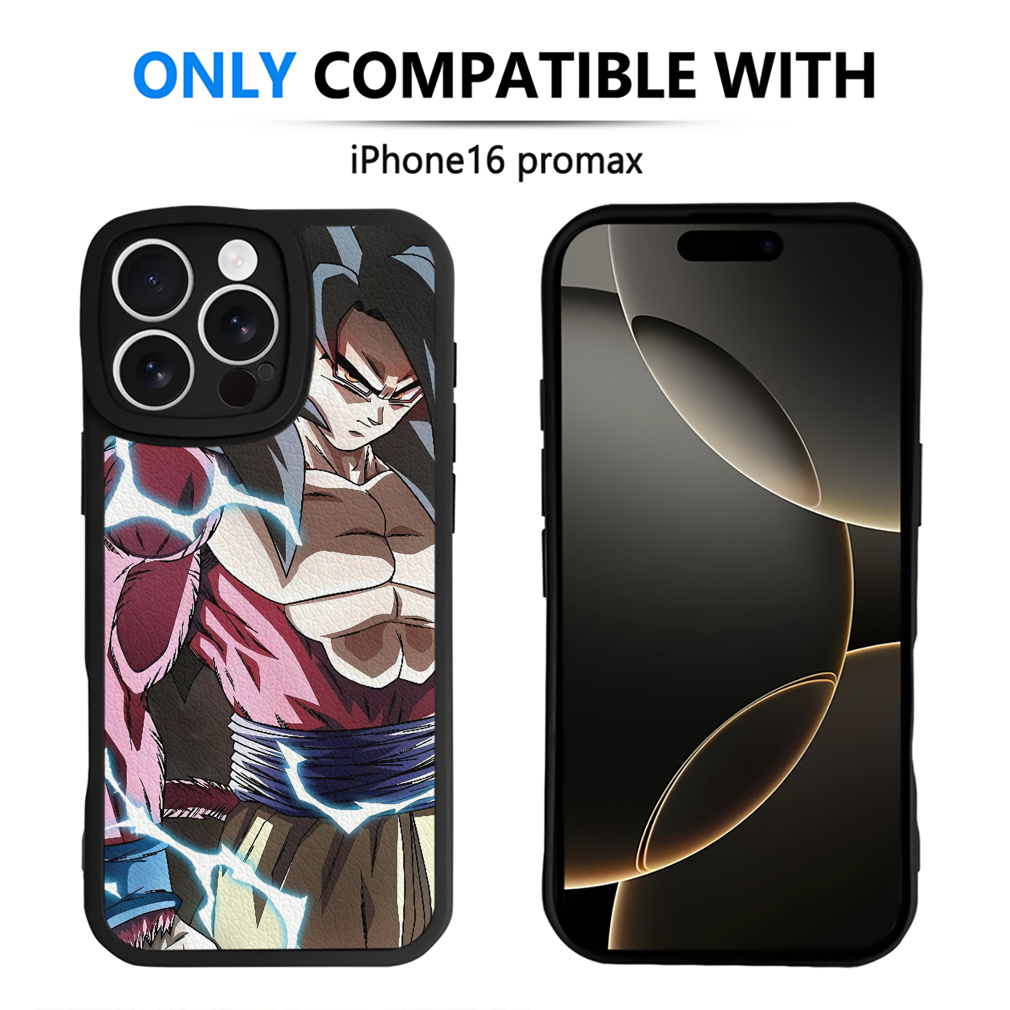 （画像用） ドラゴンボール DRAGON BALL 【iPhone 16シリーズ対応】シリコンスマホケース（レザー調） 材質：シリコン